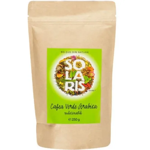 Cafea Verde Arabica Macinata 250g, Solaris
