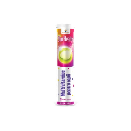 Sun Health Efervescent  Multivitamin pentru Copii 20cpr