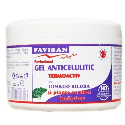 Gel Anticelulitic Termoactiv 300ml Favisan