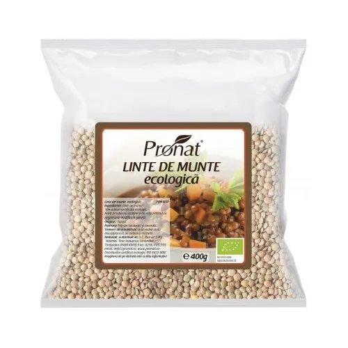 Linte de munte Bio, 400 g, Pronat