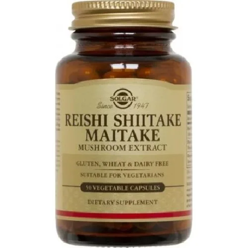 Reishi Shiitake Maitake Extract 50cps Solgar