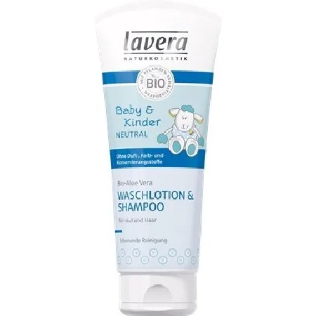 Șampon și Gel de Duș Sensitiv pentru Copii 200ml Lavera