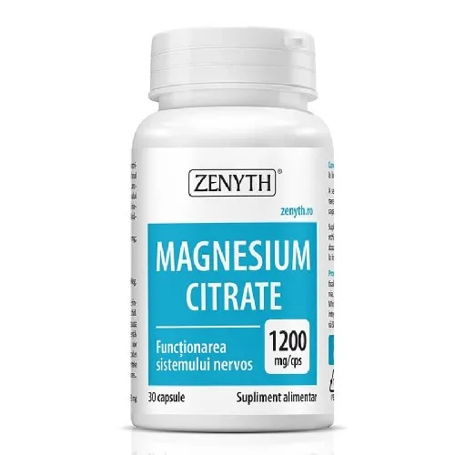 Magnesium Citrate 1200mg 30cps  Zenyth