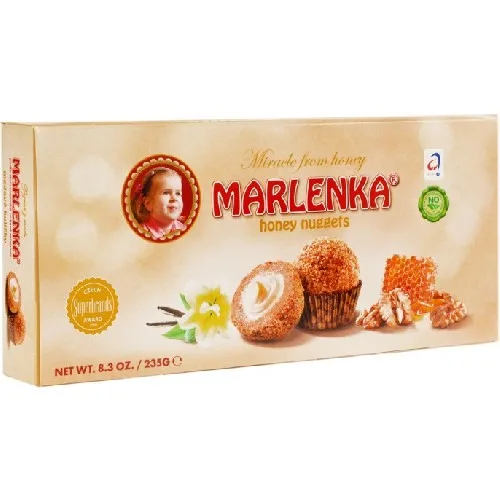 Biluțe Classic cu miere și nucă, 235g, Marlenka
