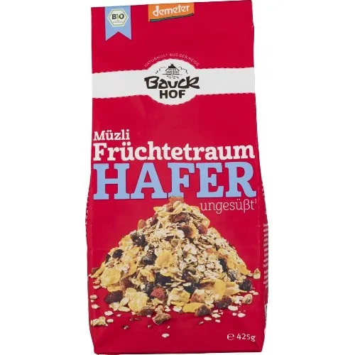 Musli cu ovaz si fructe neindulcit, 425g, Bauck Hof