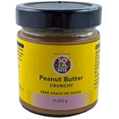 Crema De Peanut Butter Crunchy 200g Solaris
