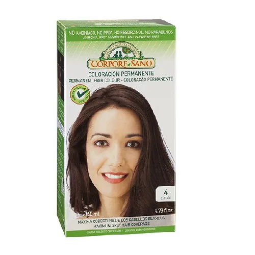 Vopsea de par Castaniu 140ml Corpore Sano
