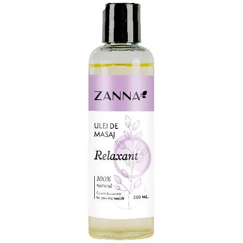  Ulei de masaj Relaxant cu Bergamota si Trandafir, 200ml, Zanna