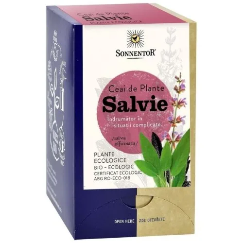 Ceai Salvie, Eco, 18 plicuri, Sonnentor