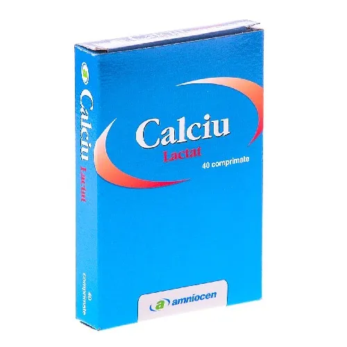 Calciu Lactat 40cpr Amniocen