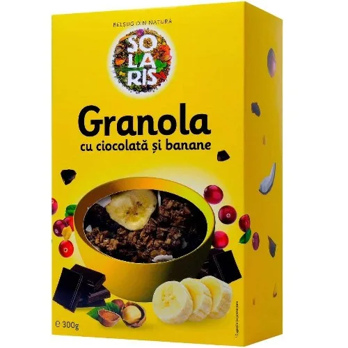 Granola cu Ciocolata si Banane 300g Solaris