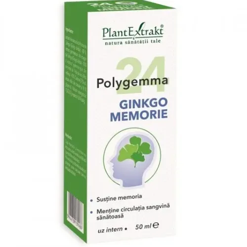 Polygemma 24 Ginkgo Memorie 50ml Plantextract