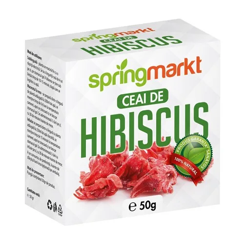 Ceai Hibiscus Flori 50gr springmarkt