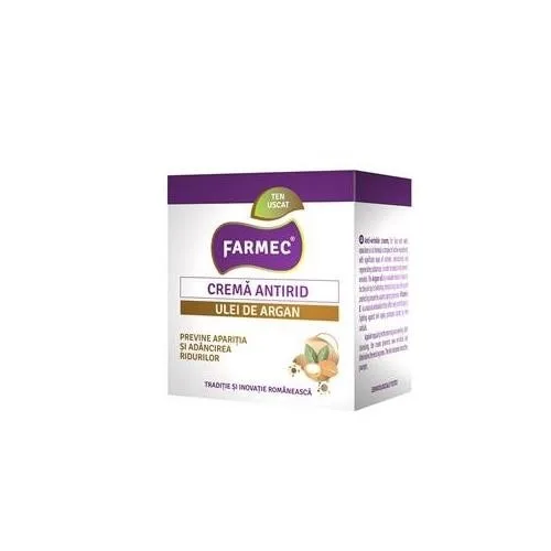 Crema Fata Antirid cu Ulei de Argan 50ml Farmec 