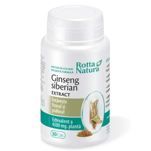 Ginseng Siberian Extract  30 cps  Rotta Natura