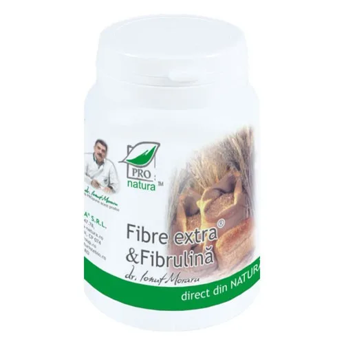 Fibre Extra si Fibrulina 60cps Pro Natura