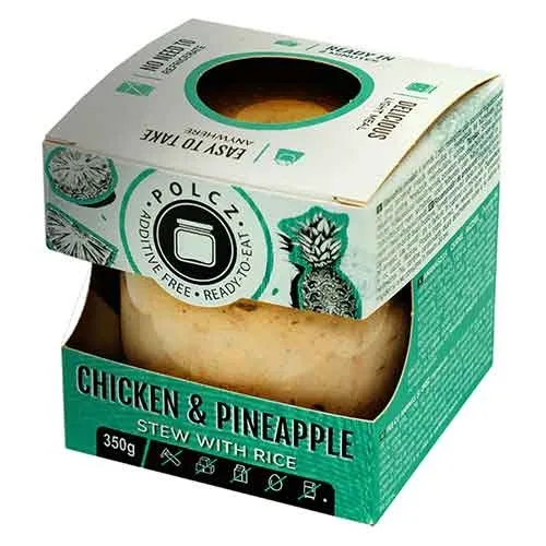Pui cu Ananas si Orez 350gr Polcz
