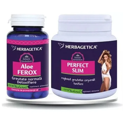 Pachet Perfect Slim + Aloe Ferox Herbagetica