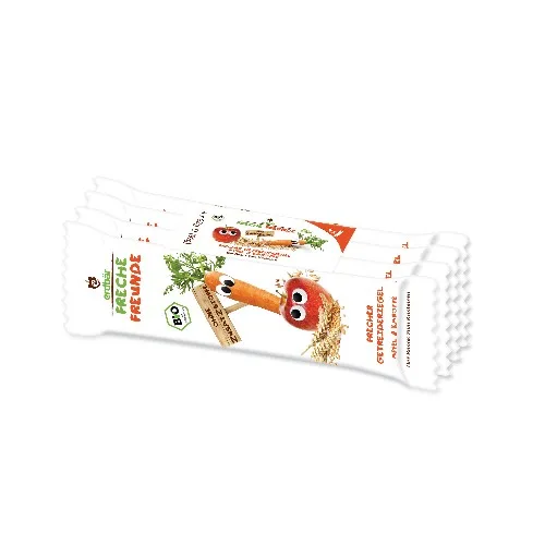 Baton de Cereale cu Mar si Morcov Bio 4buc x 23gr Erdbar