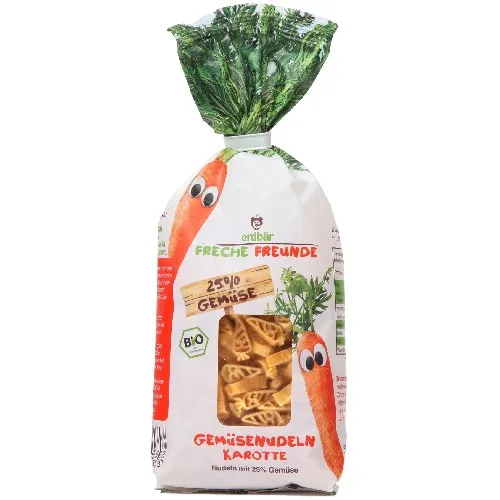 Paste pentru Copii cu Morcovi Bio 300gr Erdbar
