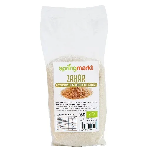 Zahar ecologic din trestie de Zahar, 500gr, springmarkt