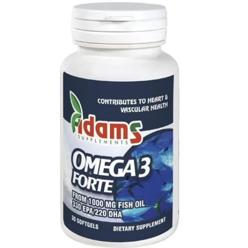 Omega3 Forte 330 EPA 220 DHA 30 cps. Adams Supplements