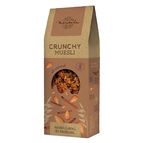 Crunchy Muesli cu Migdale si Scortisoara 250gr Mendula