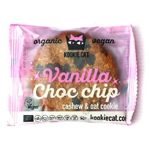 Cookie cu Vanilie si Ciocolata Fara Gluten Bio 50gr KookieKat