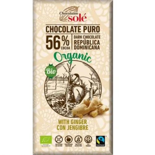 Ciocolata Neagra cu Ghimbir 100g Pronat