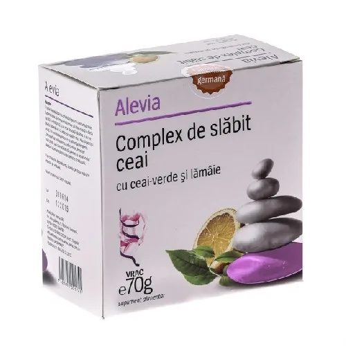 Ceai Complex de Slabit cu Ceai Verde+Lamaie 70gr Alevia