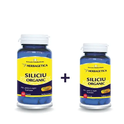 Siliciu organic 60+10 cps Herbagetica