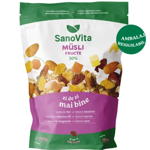 Musli cu Fructe 1000g Sanovita