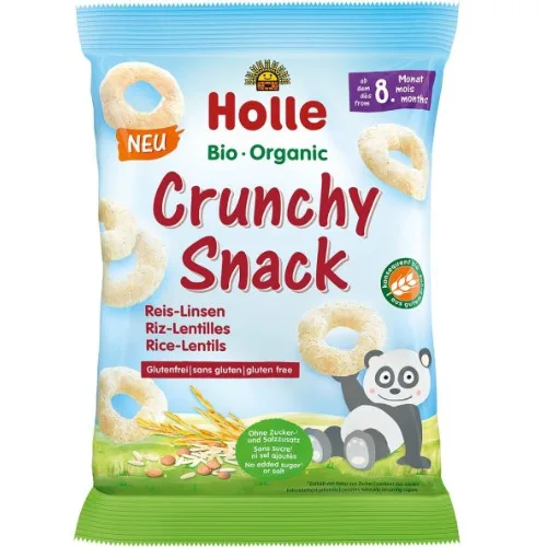 Snacksuri Crocante Cu Orez Si Linte Eco 25g Holle