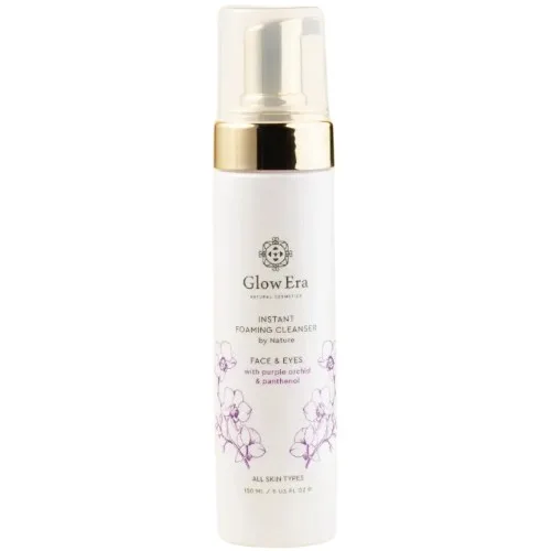Spuma de curatare pentru fata si ochi cu Orhidee Violeta, 150ml, Glow Era