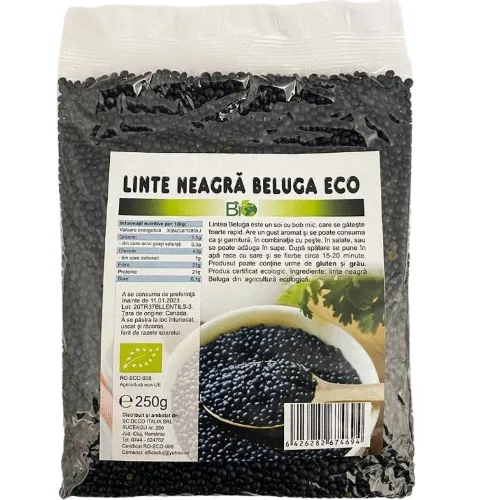 Linte Neagra Beluga Eco 250gr Deco talia