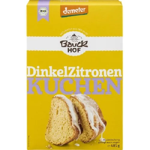 Mix pentru chec cu spelta si lamaie Demeter, 485g, Bauck Hof