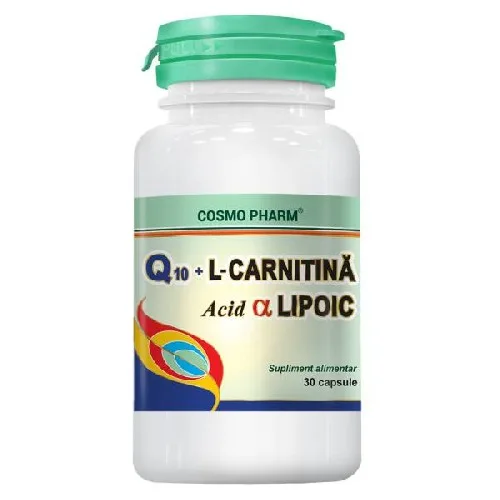 Acid Alfa Lipoic Q10+l-carnitina 30cps Cosmo Pharm