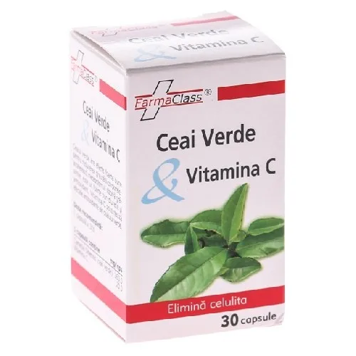 Ceai Verde + Vitamina C 30cps Farma Class