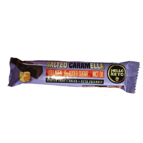 Baton Proteic Collagen Caramel Sarat Helloketo 40g Mpline