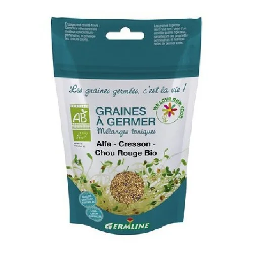 Mix Alfalfa, Creson, Varza Rosie pentru Germinat Bio 150gr