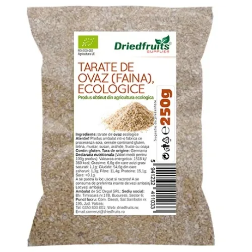 Tarate Ovaz Bio 250gr Driedfruits