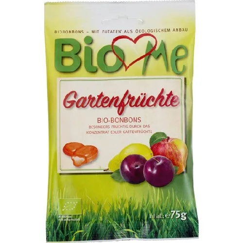Bomboane cu fructe de gradina Fara Gluten, 75g, Bio Loves Me