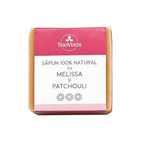 Sapun Natural cu Melissa si Patchouli 110gr Trio Verde