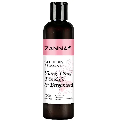  Gel de dus Relaxant cu Ylang-Ylang si Bergamota, 250ml, Zanna