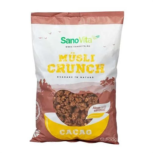 Musli Crunch Cacao, 500g, Sano Vita