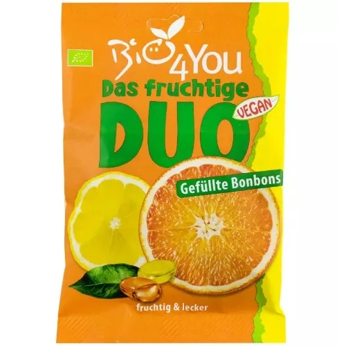 Dropsuri Duo cu Lamaie si Portocale, Eco, 75g, Bio4You