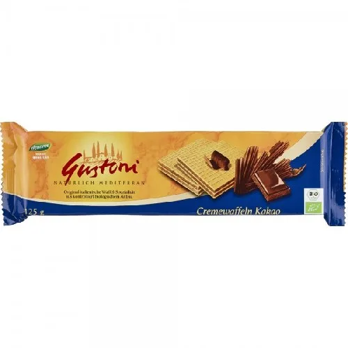 Napolitane cu crema de cacao, 125g, Gustoni DENNREEE