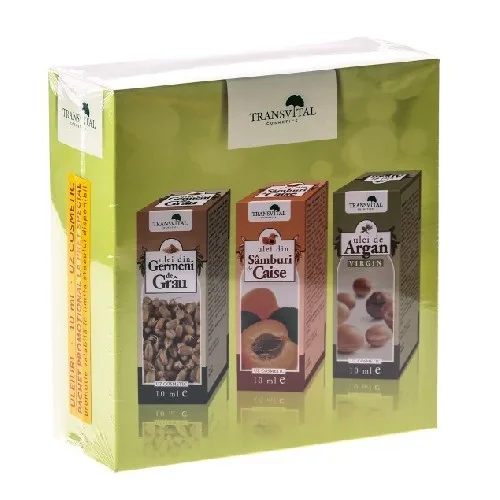 Set Uleiuri Transvital Ulei Grau+Samburi Caise+Argan