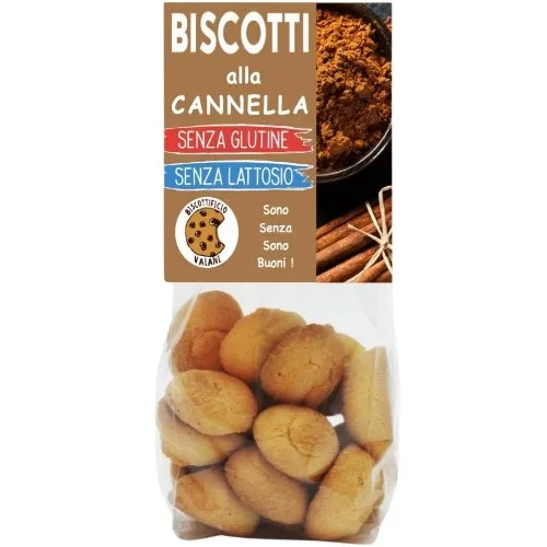 Biscuiti cu Scortisoara, fara gluten, Eco, 200g, Biscottificio Vaiani