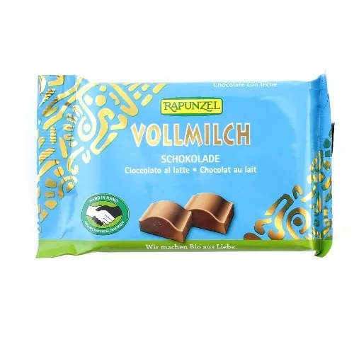 Ciocolata Cristalino Cu Lapte Integral 100g Rapunzel
